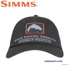 Кепка Simms Trout Icon Trucker Carbon